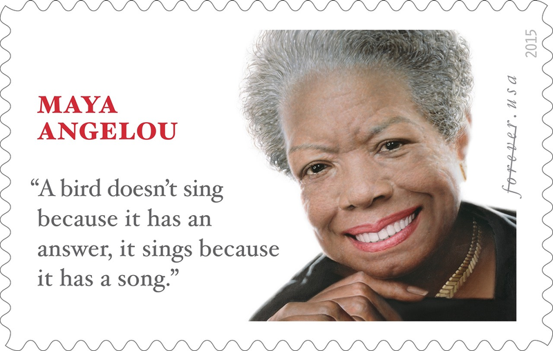 Illustration for article titled New stamp features fake quote from Maya Angelou